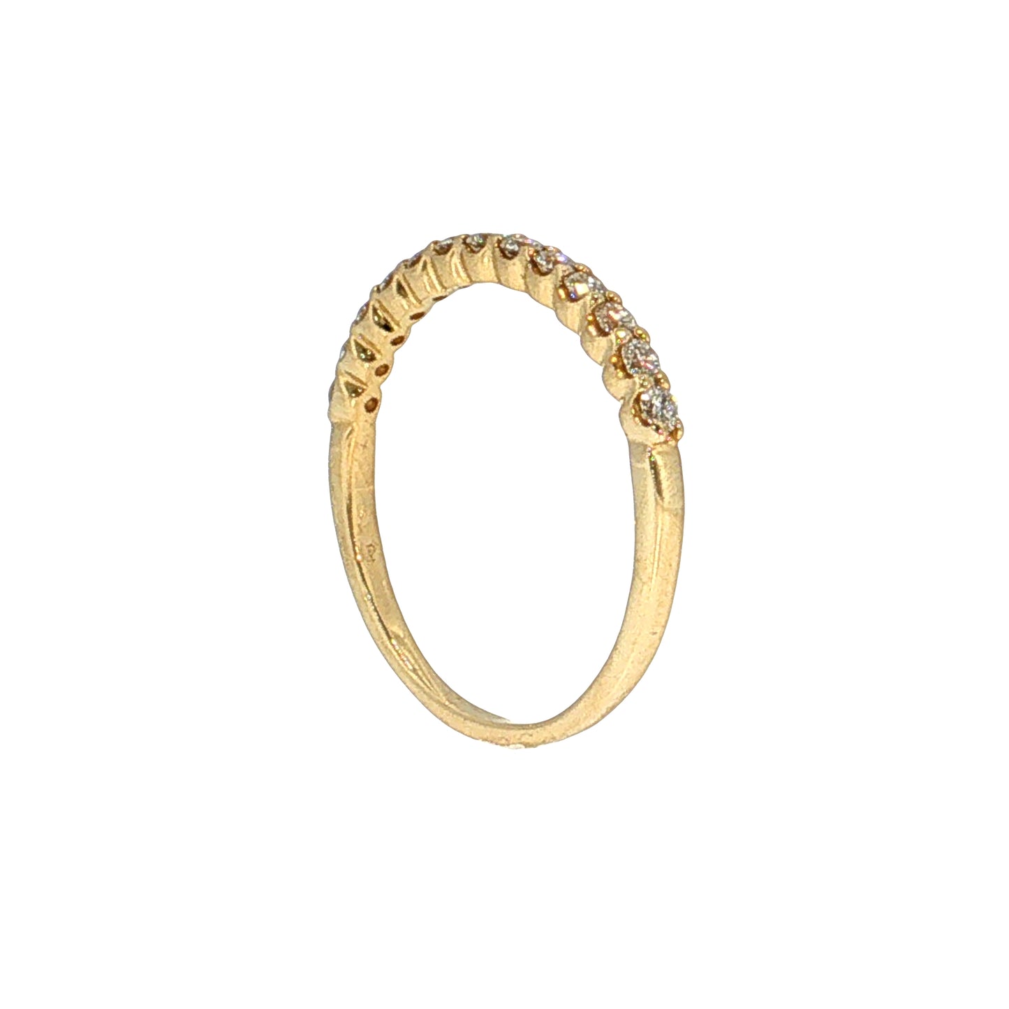 .36 Diamond Stacking Wedding Band 14k Yellow Gold