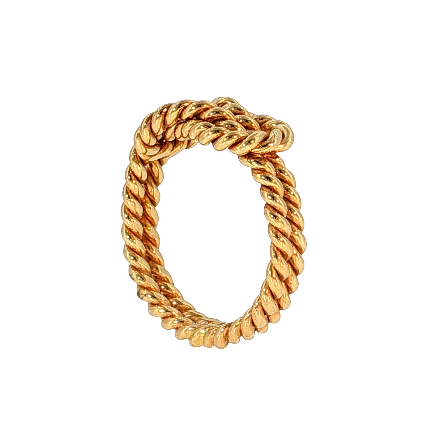 Rope Knot Cocktail Ring 15k Yellow Gold