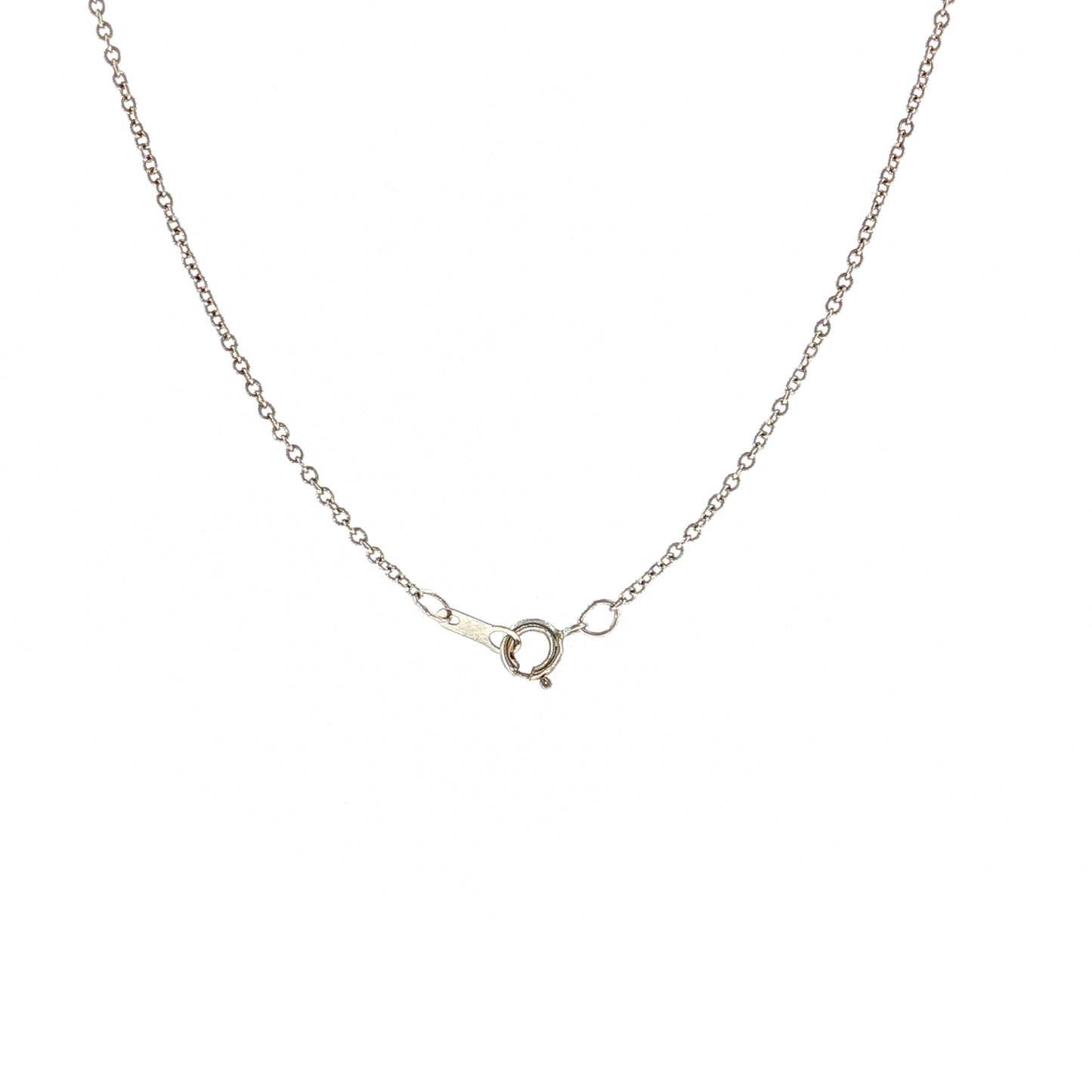 .03 Art Deco Diamond & Onyx Pendant 14k White Gold