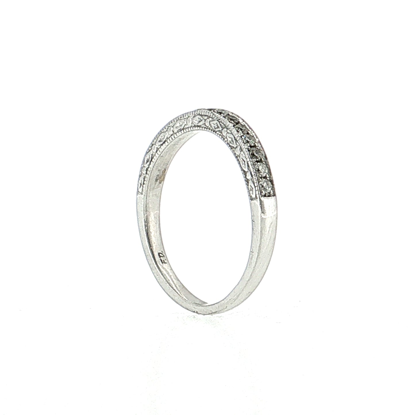 .32 Diamond Contour Wedding Band 14k Yellow Gold