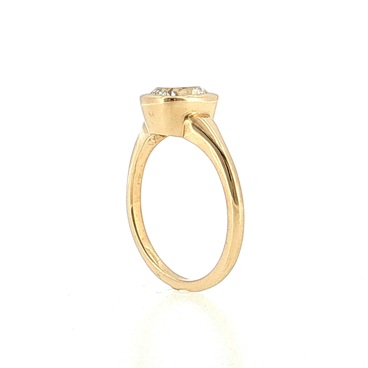 1.50 Old Mine Cushion Diamond Engagement Ring 14K