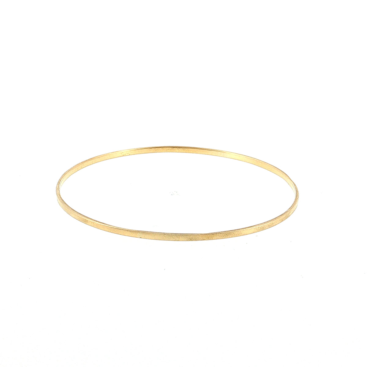 Rounded Bangle Bracelet 18k Yellow Gold
