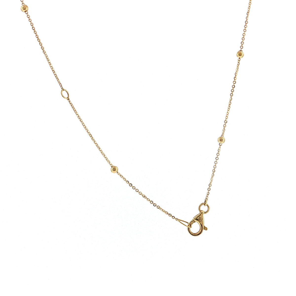 .41 Diamond Station Necklace 18k Yellow Gold