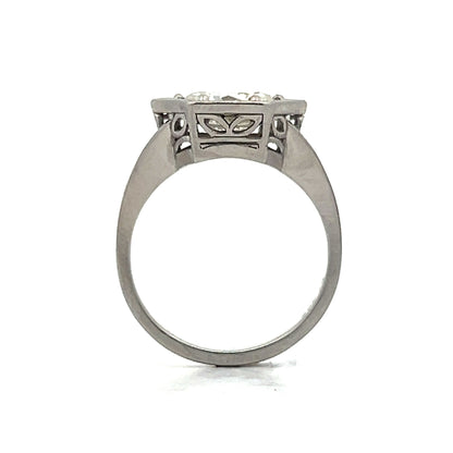 1.91 Bezel Diamond Solitaire Engagement Ring in Platinum