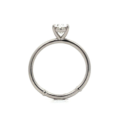 1.03 Oval Diamond Solitaire Engagement Ring in Platinum