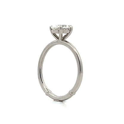 1.03 Oval Diamond Solitaire Engagement Ring in Platinum