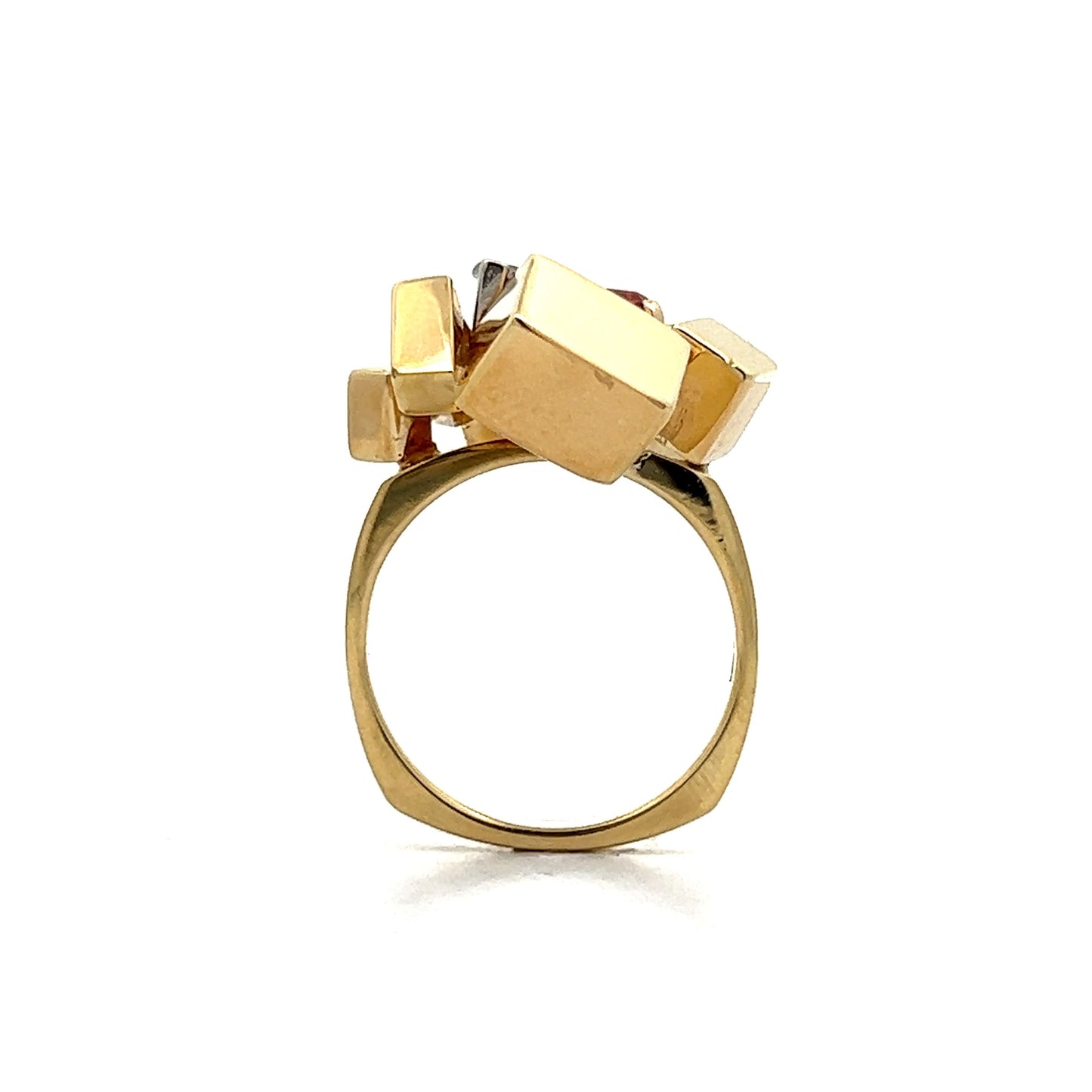 Alfred Karram Cocktail Ring in 18k Yellow Gold