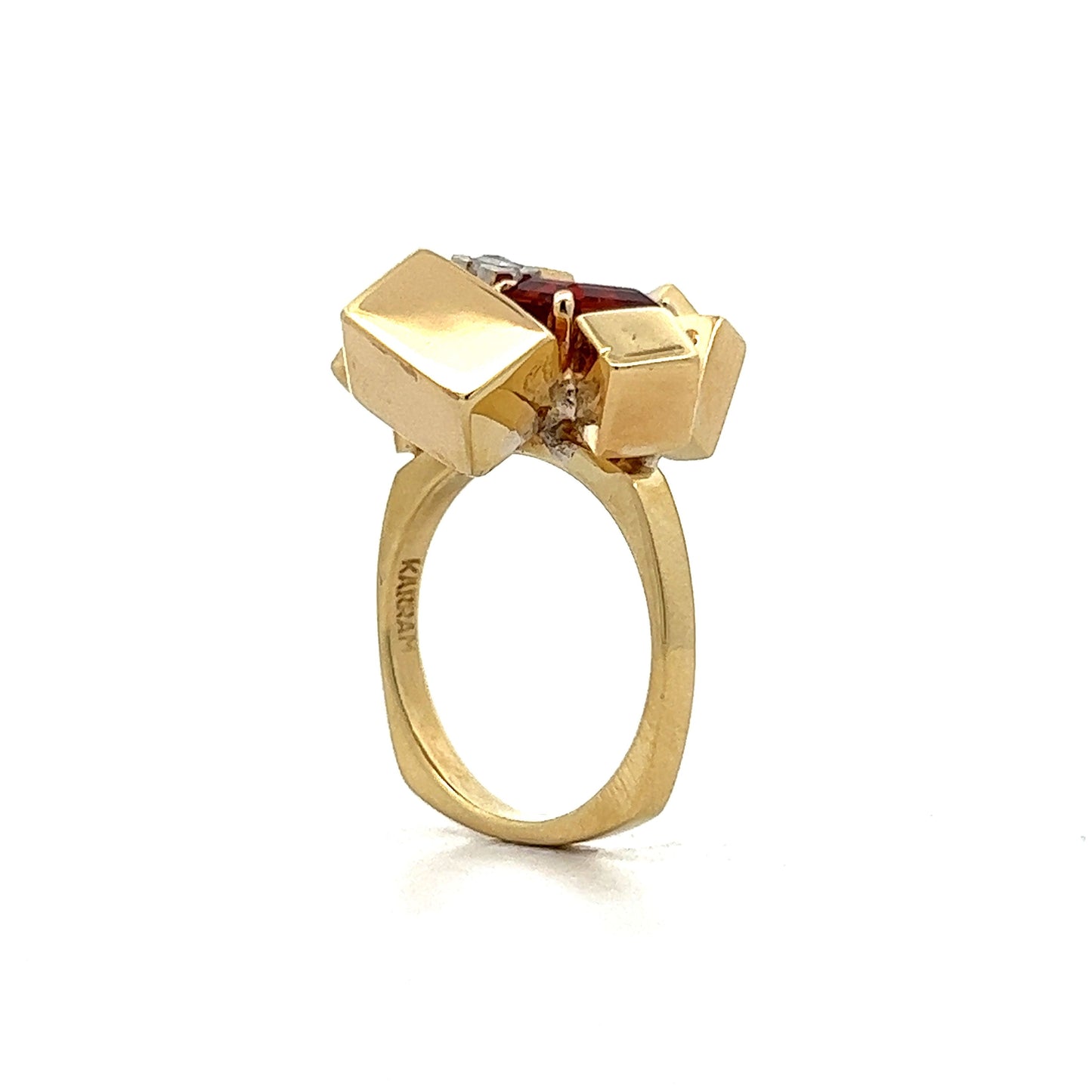 Alfred Karram Cocktail Ring in 18k Yellow Gold