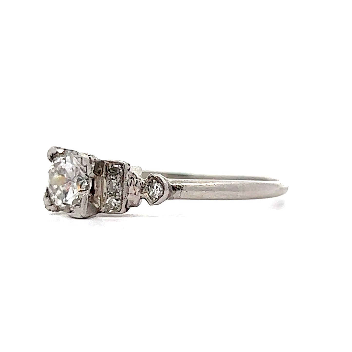 .60 Vintage Art Deco Engagement Ring in Platinum
