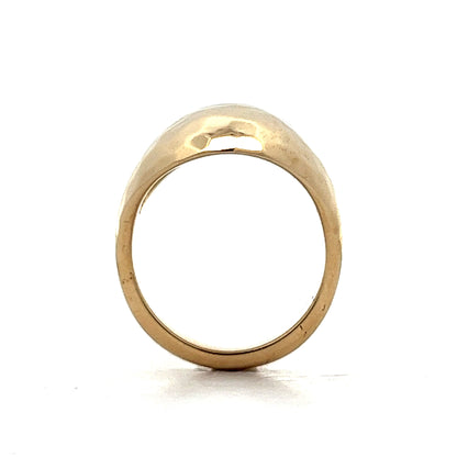 Hammered Dome Cocktail Ring in 14k Yellow Gold