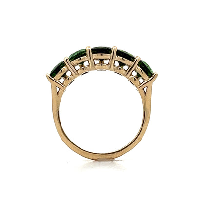 2.70 Pear Cut Tourmaline Stacking Ring in Yellow Gold