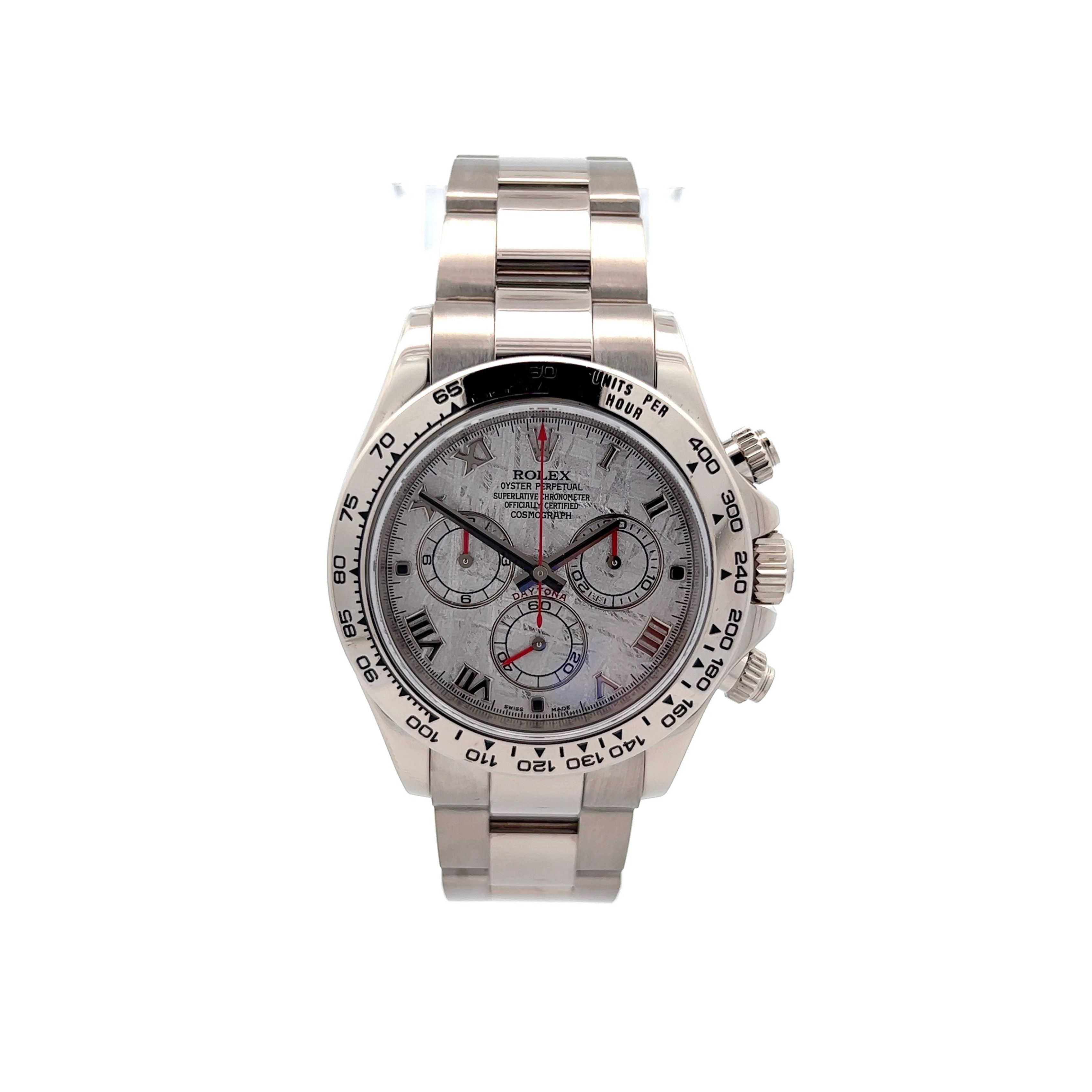 Rolex Daytona Meteorite Dial Ref 116509 in 18k White Gold