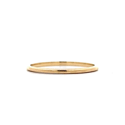 Vintage 1mm Wedding Band in 14k Yellow Gold