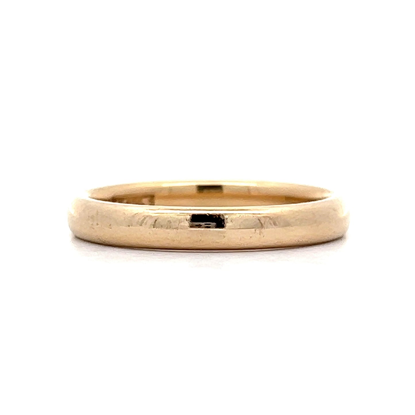 Classic 3mm Wedding Band in 14k Yellow Gold
