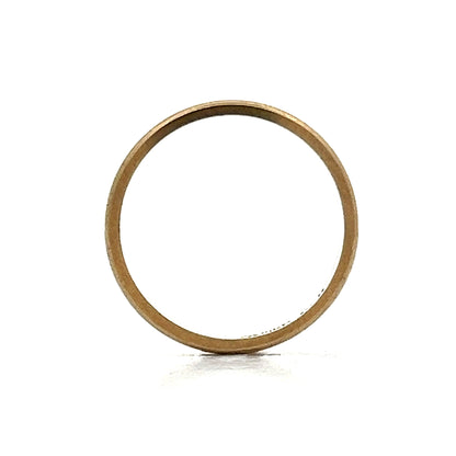 Simple Thin Classic Wedding Band in Yellow Gold