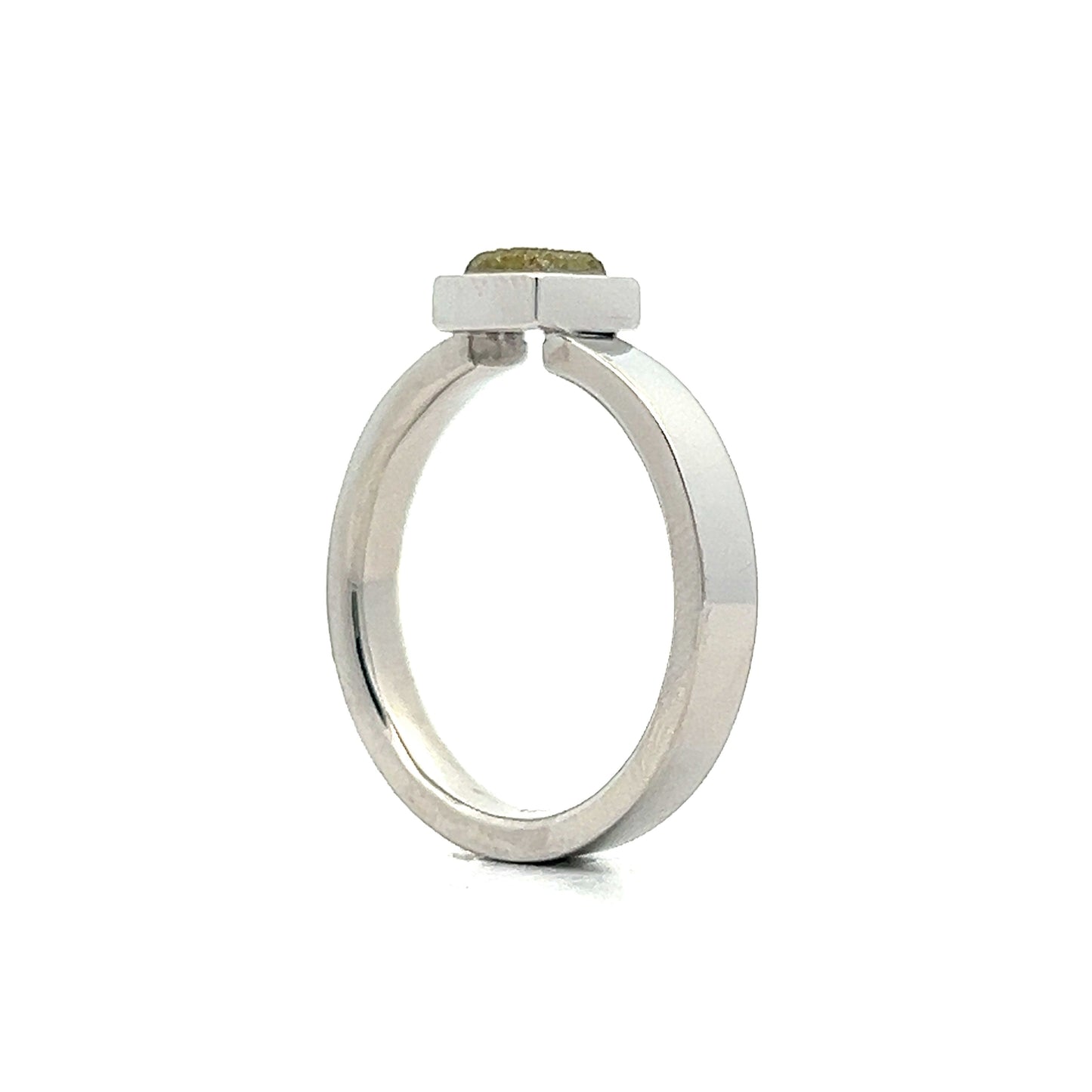 .59 Rough Diamond Stacking Ring in Platinum