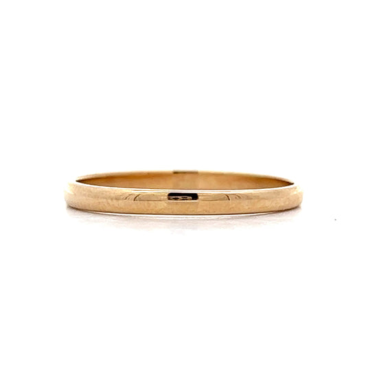 2mm Classic Wedding Band in 14k Yellow Gold