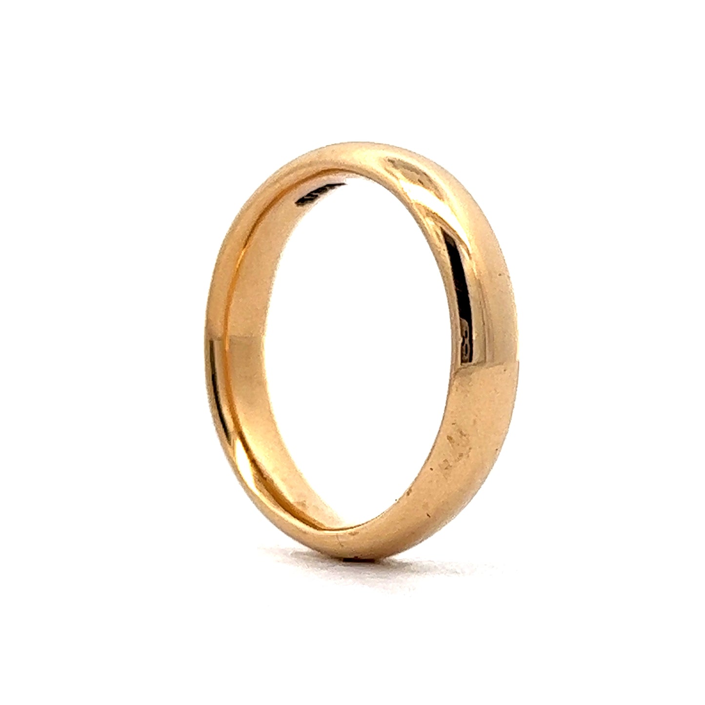 Men's 4mm Comfort Fit Wedding Band in 18k Yellow Gold