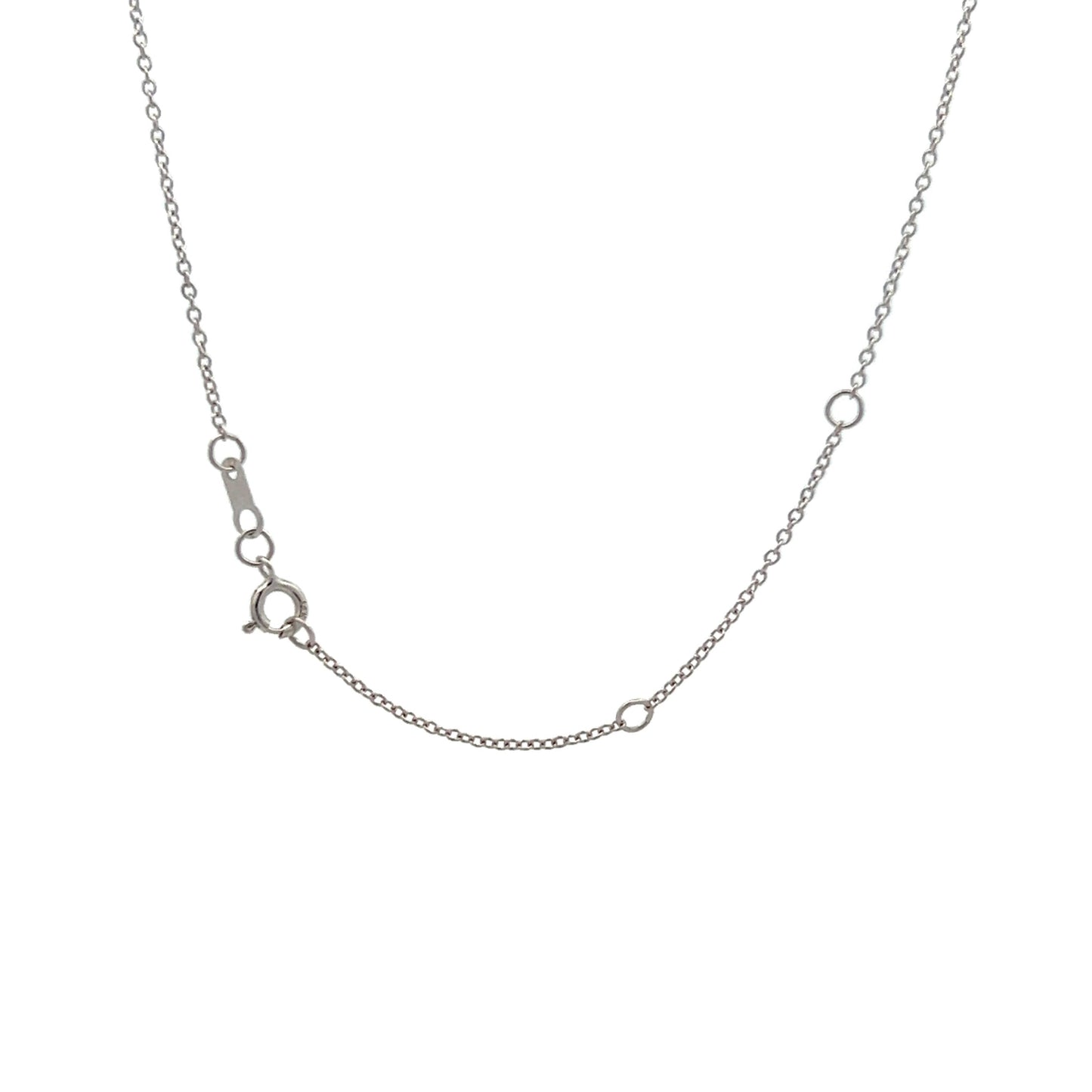.16 Rose Cut Pear Shaped Diamond Necklace in 14k