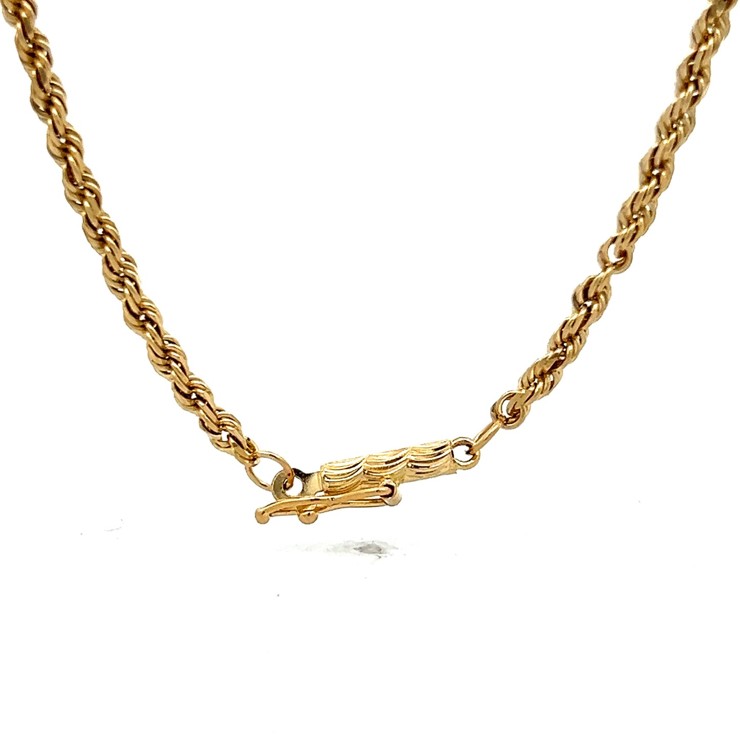 20 Inch Unisex Rope Chain in 14k Yellow Gold