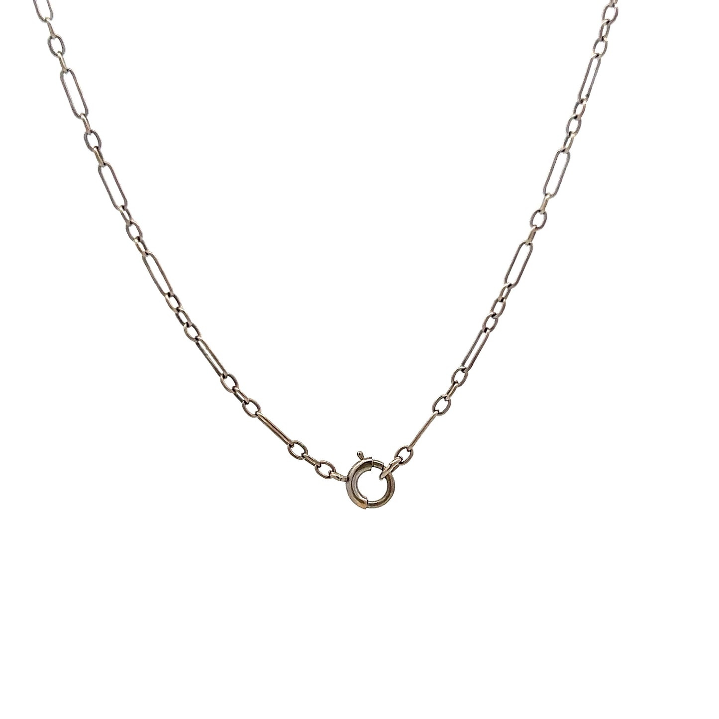 .01 Antique Art Deco Camphor Glass Pendant in 14k