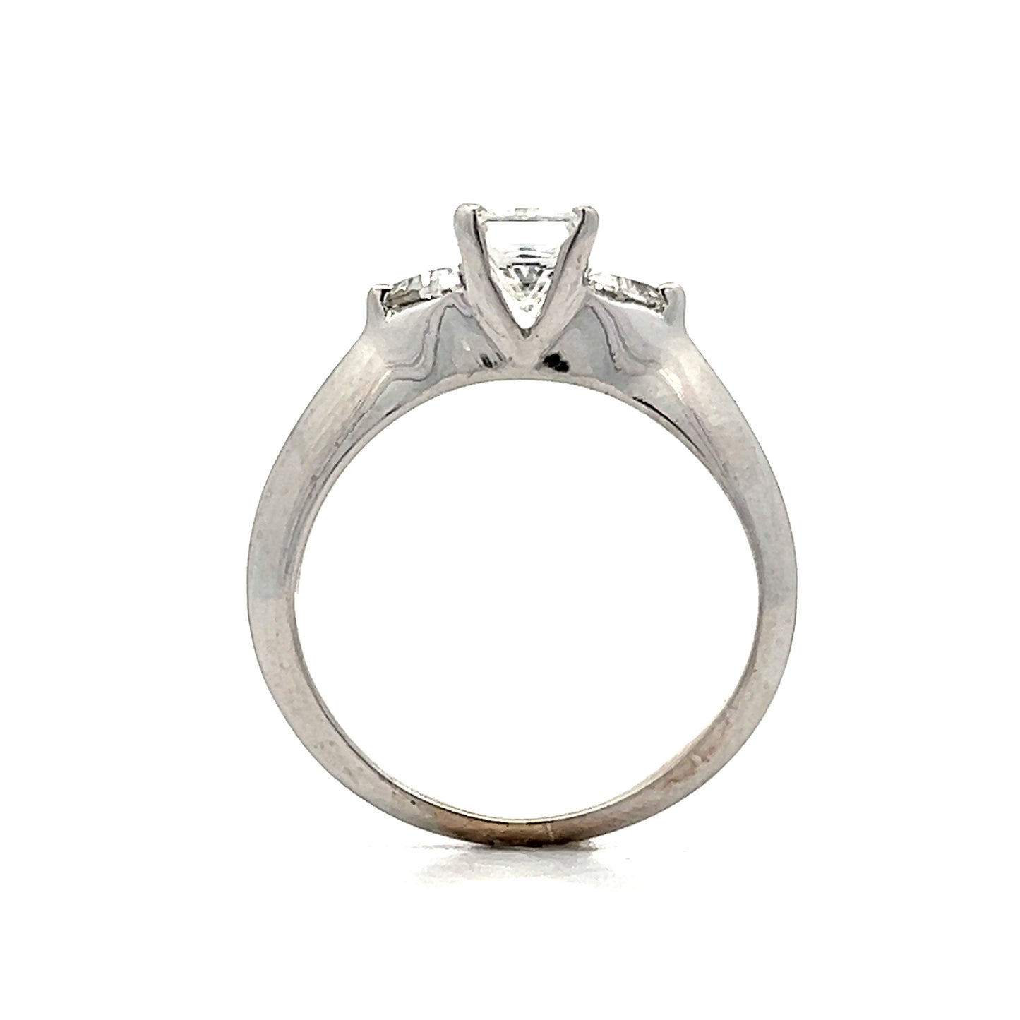 1.01 Radiant Cut Diamond Engagement Ring in 18k