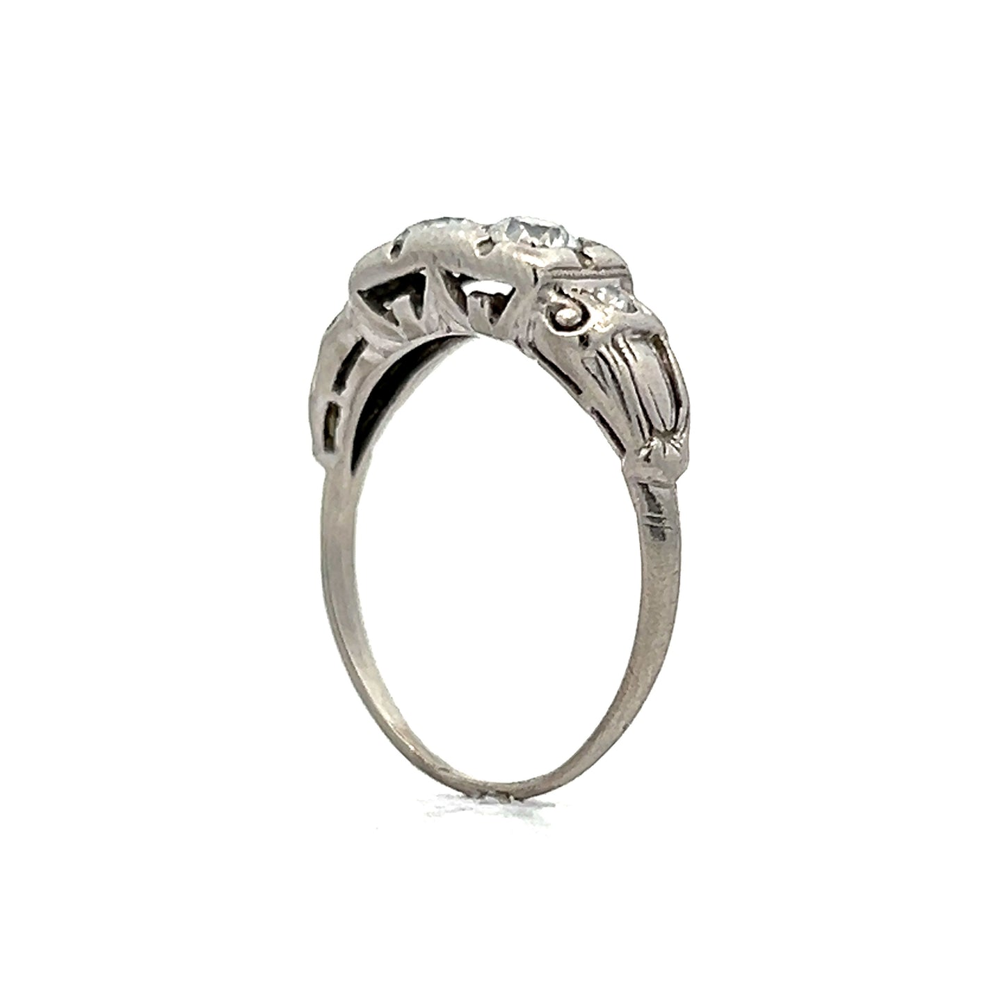 1.00 Old European Diamond Ring in Platinum