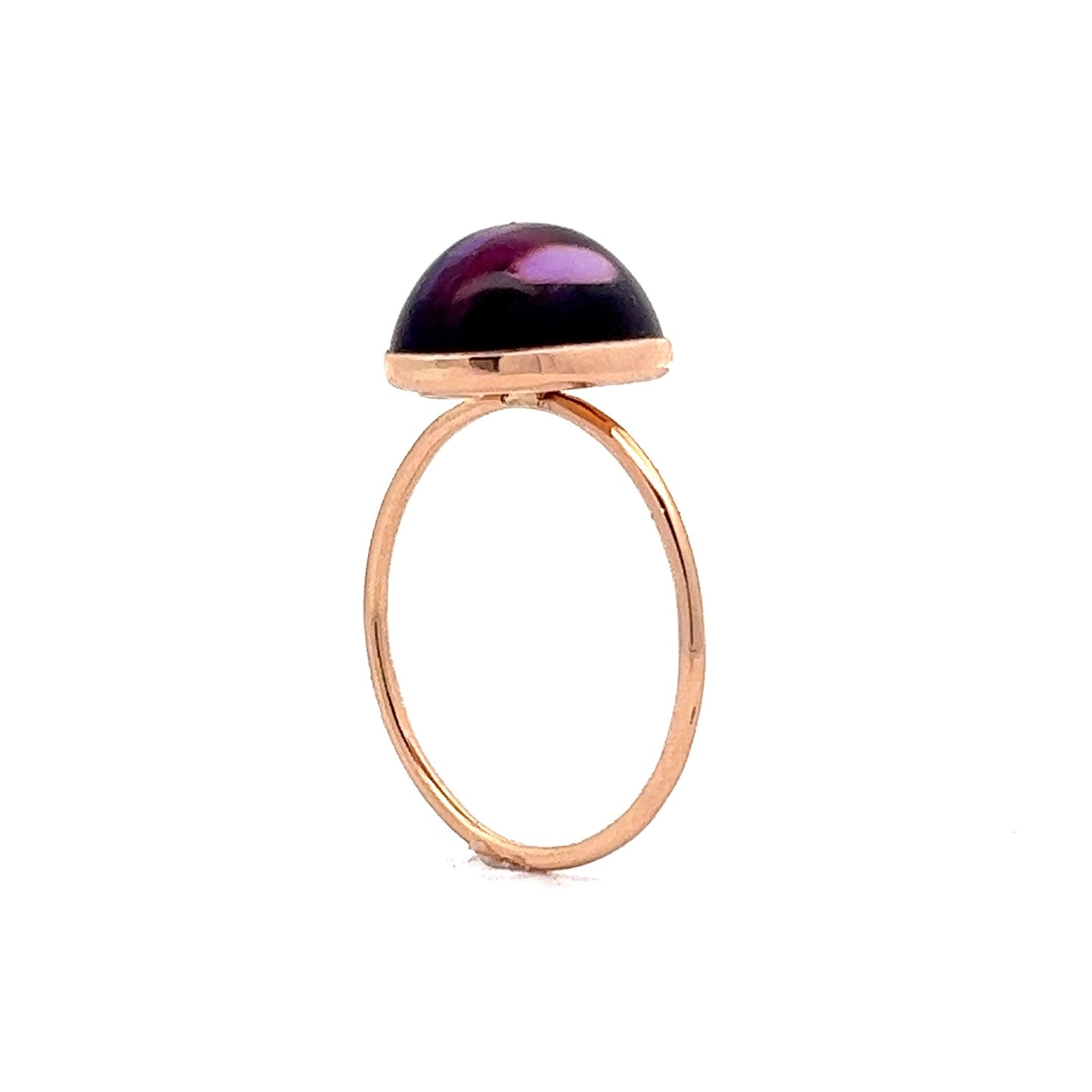 1.24 Amethyst Cocktail Ring in 14K Yellow Gold