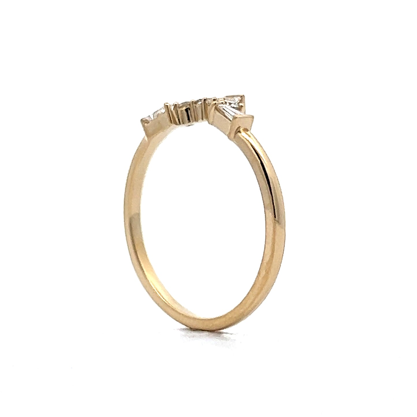 .20 Tiara Diamond Wedding Band in 14k Yellow Gold