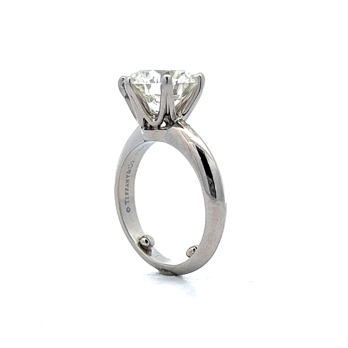 3 Carat Tiffany & Co Solitaire Engagement Ring in Platinum