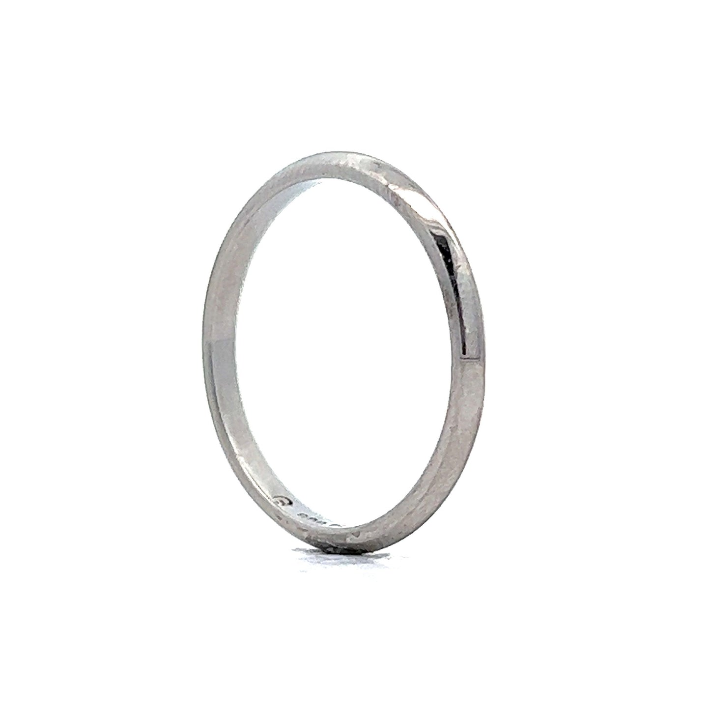 Vintage Wedding Band Mid-Century in Platinum