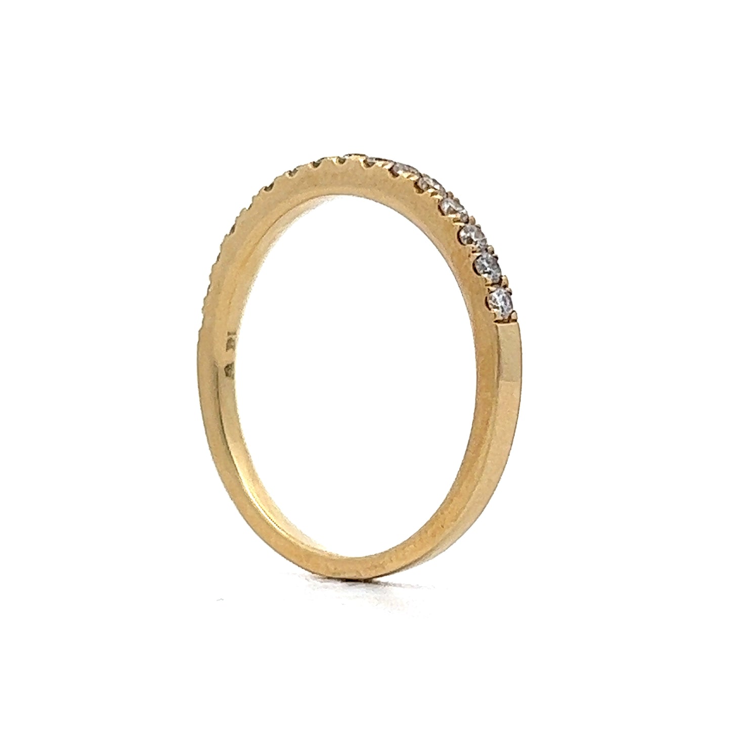 .28 Diamond Wedding Band in 14k Yellow Gold
