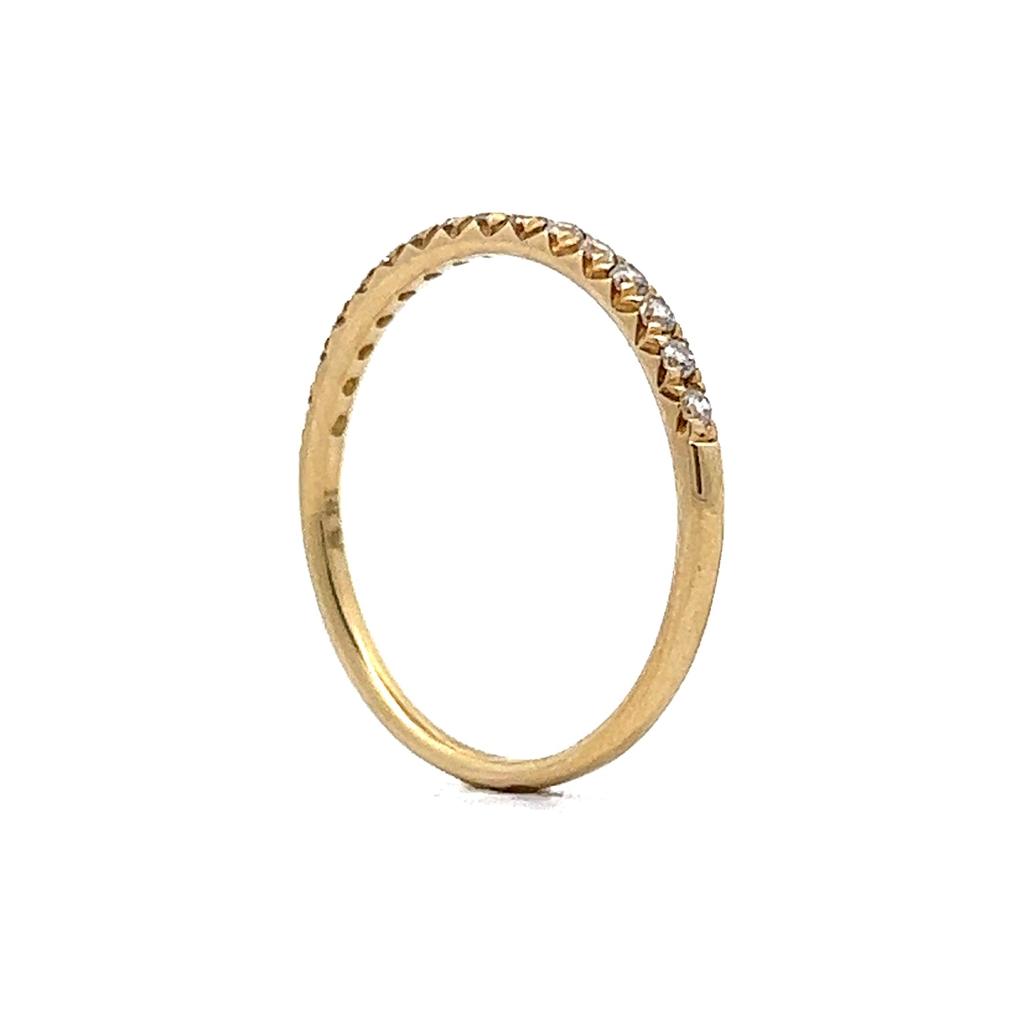 .21 Round Diamond Wedding Band in 14k Yellow Gold