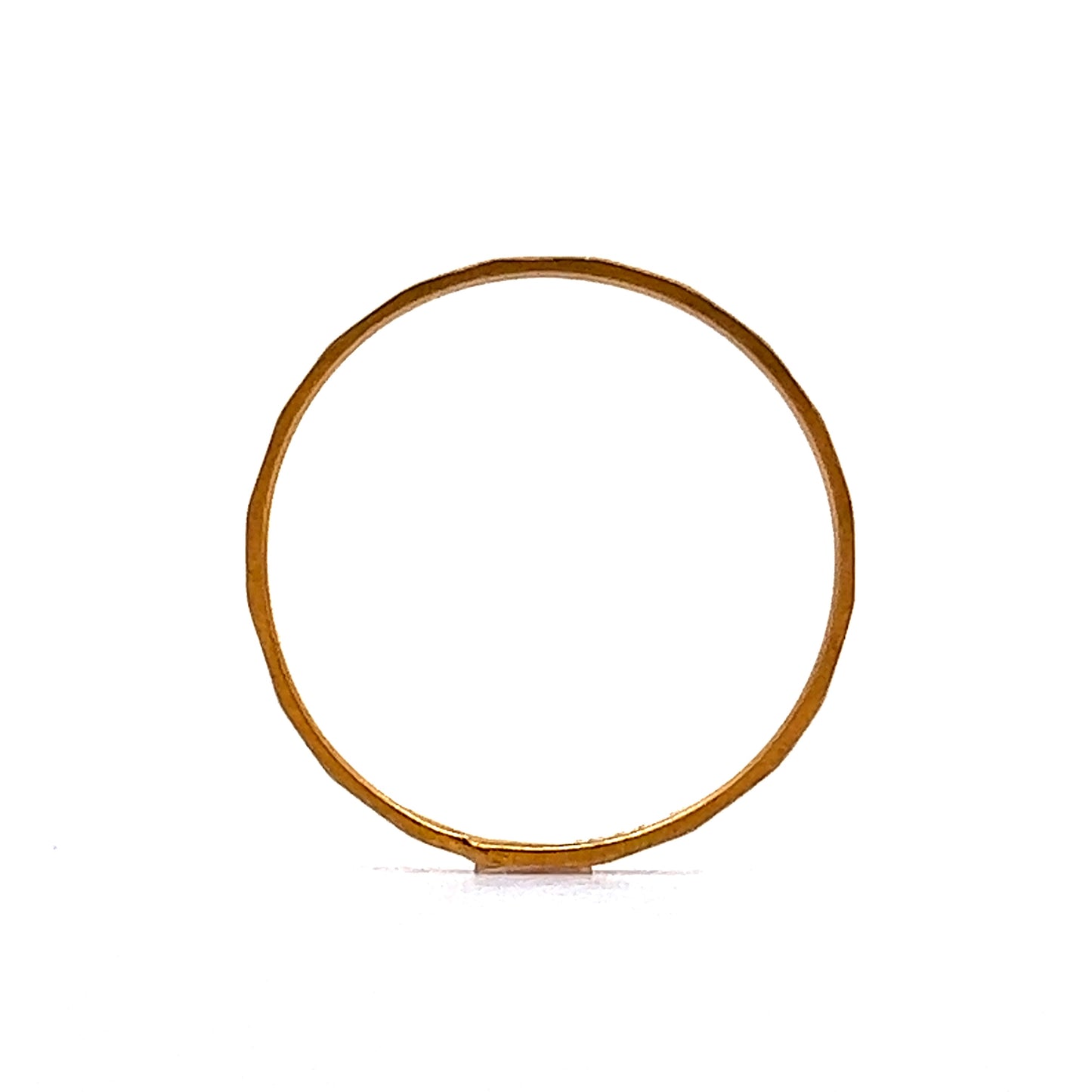 Thin Geometric Stacking Ring 22k Yellow Gold