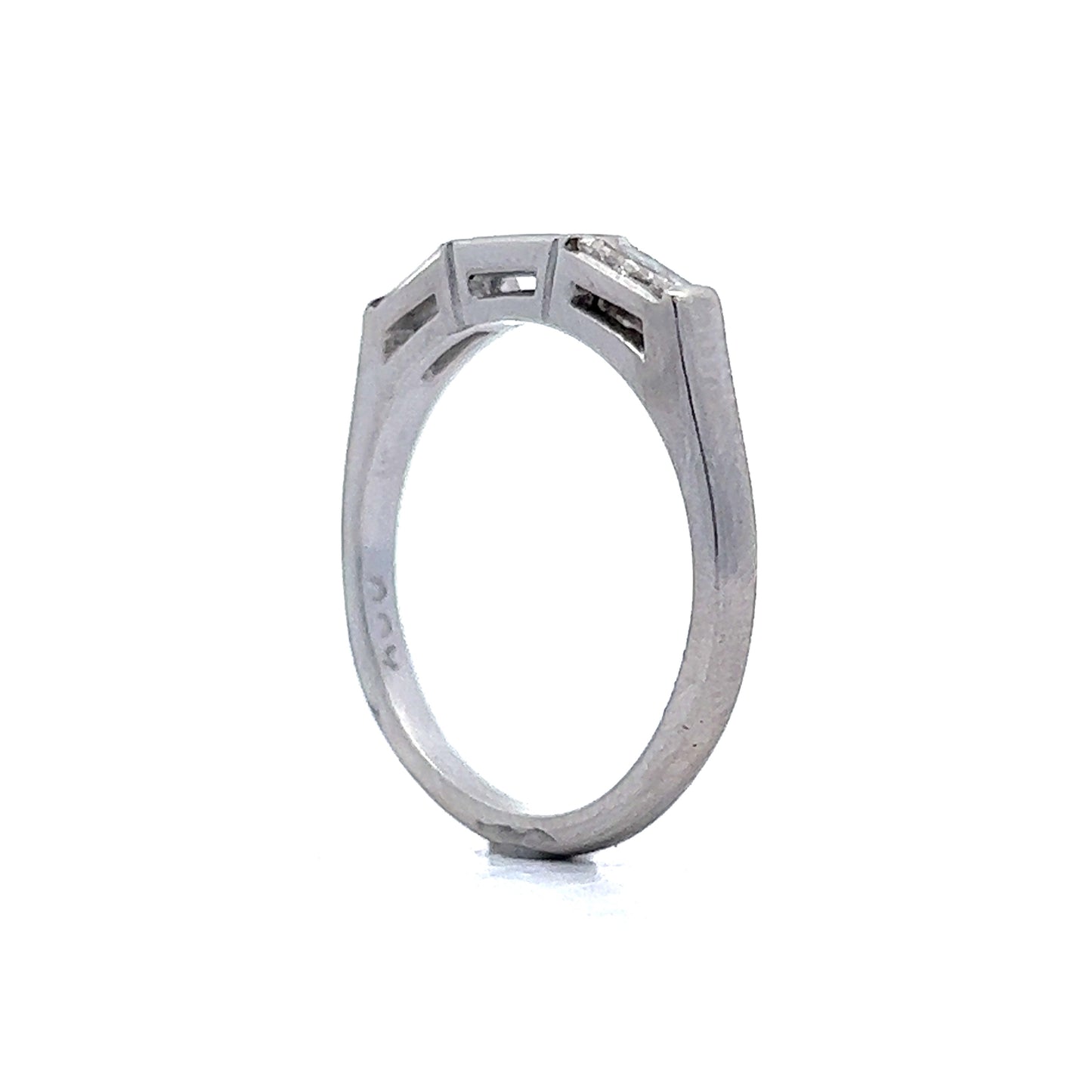 .15 Tapered Baguette Diamond Wedding Band in Platinum