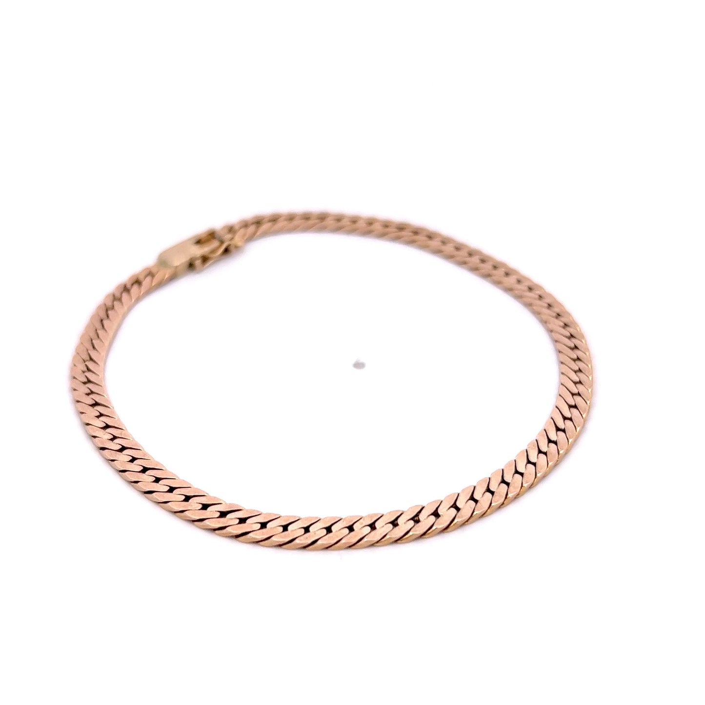 Herringbone Chain Bracelet in 14k Yellow Gold