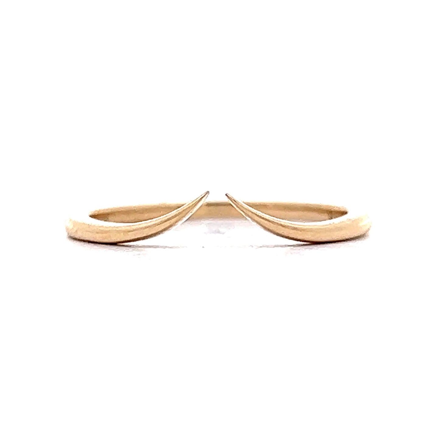 Open Contour Wedding Band in 14k Yellow Gold