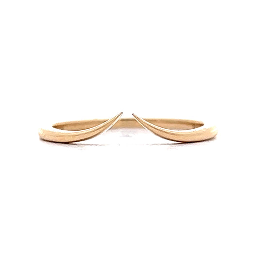 Open Contour Wedding Band in 14k Yellow Gold