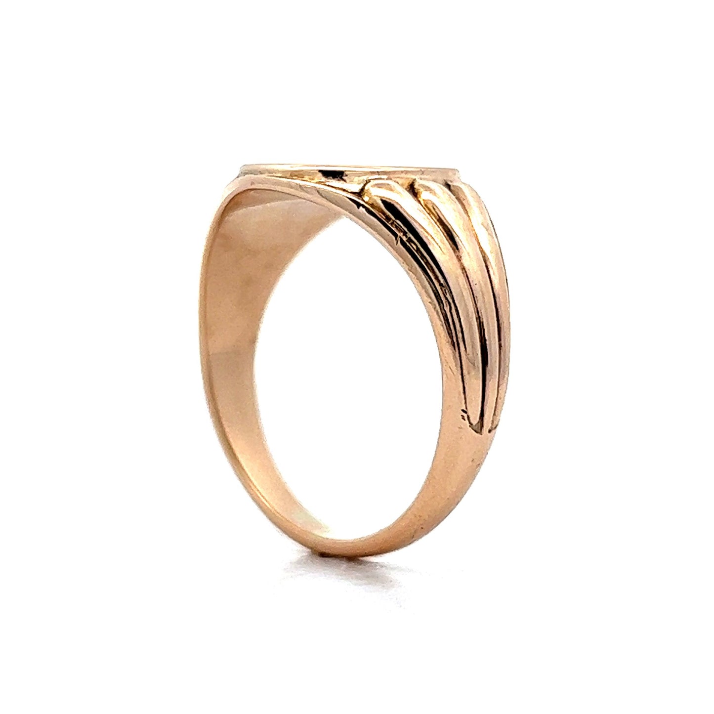 Men's Antique Victorian Signet Ring in 10k Yellow Gold