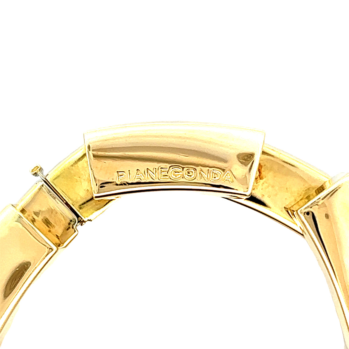 Pianegonda Chunky Brick Bracelet in 18k Yellow Gold