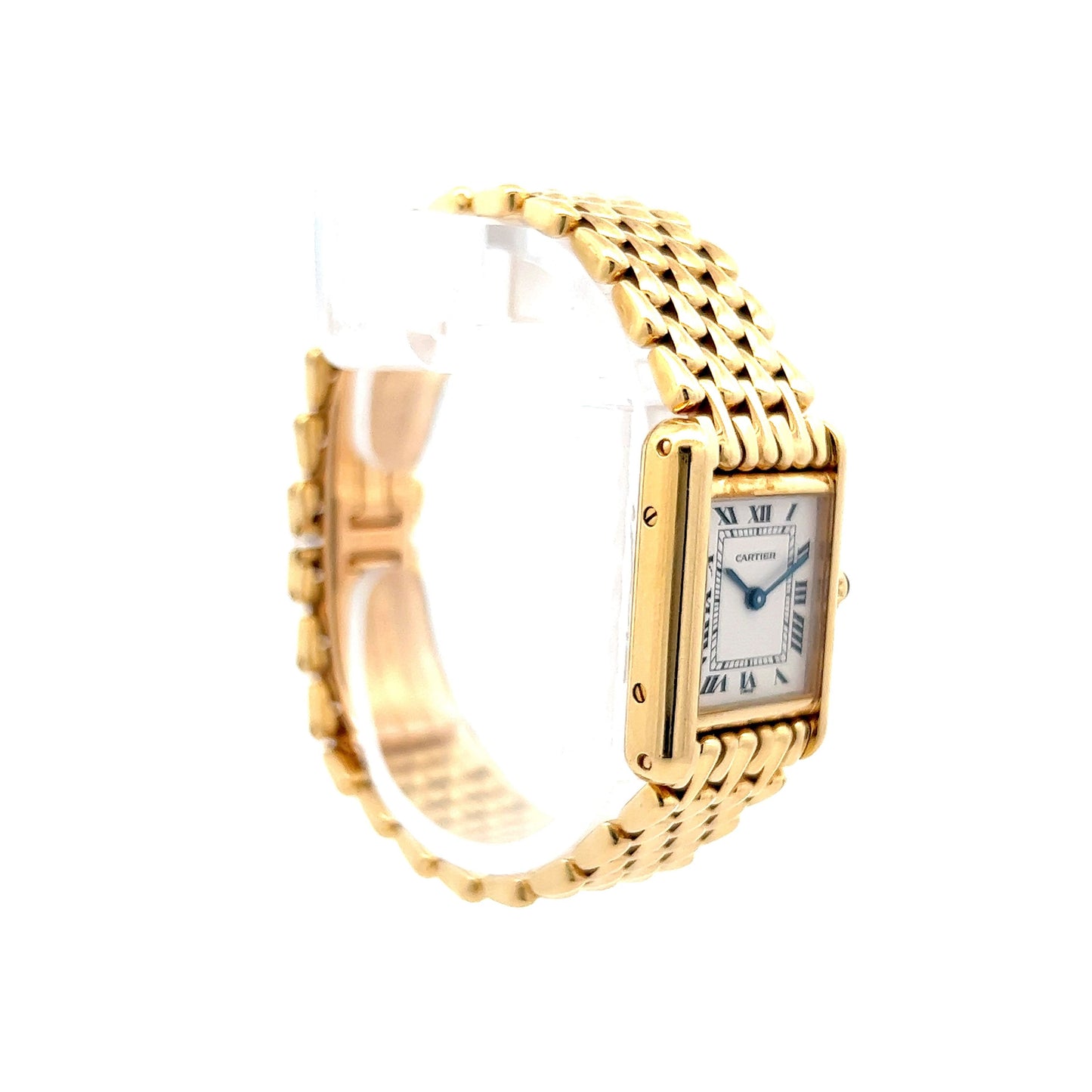 Cartier Tank Louis Teardrop Watch Bracelet in 18k Yellow Gold