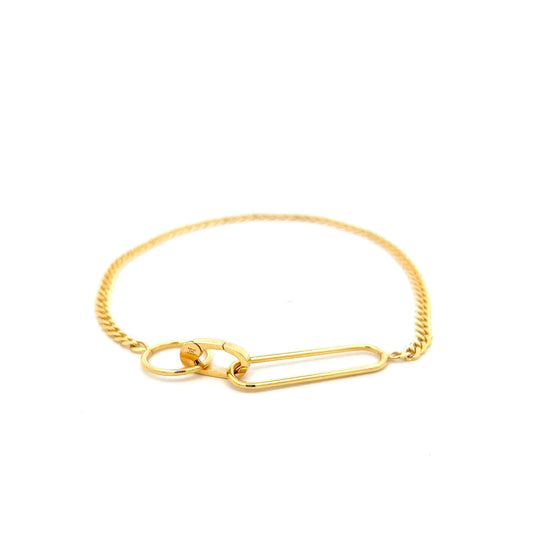 Simple Classic Everyday Bracelet in 14k Yellow Gold