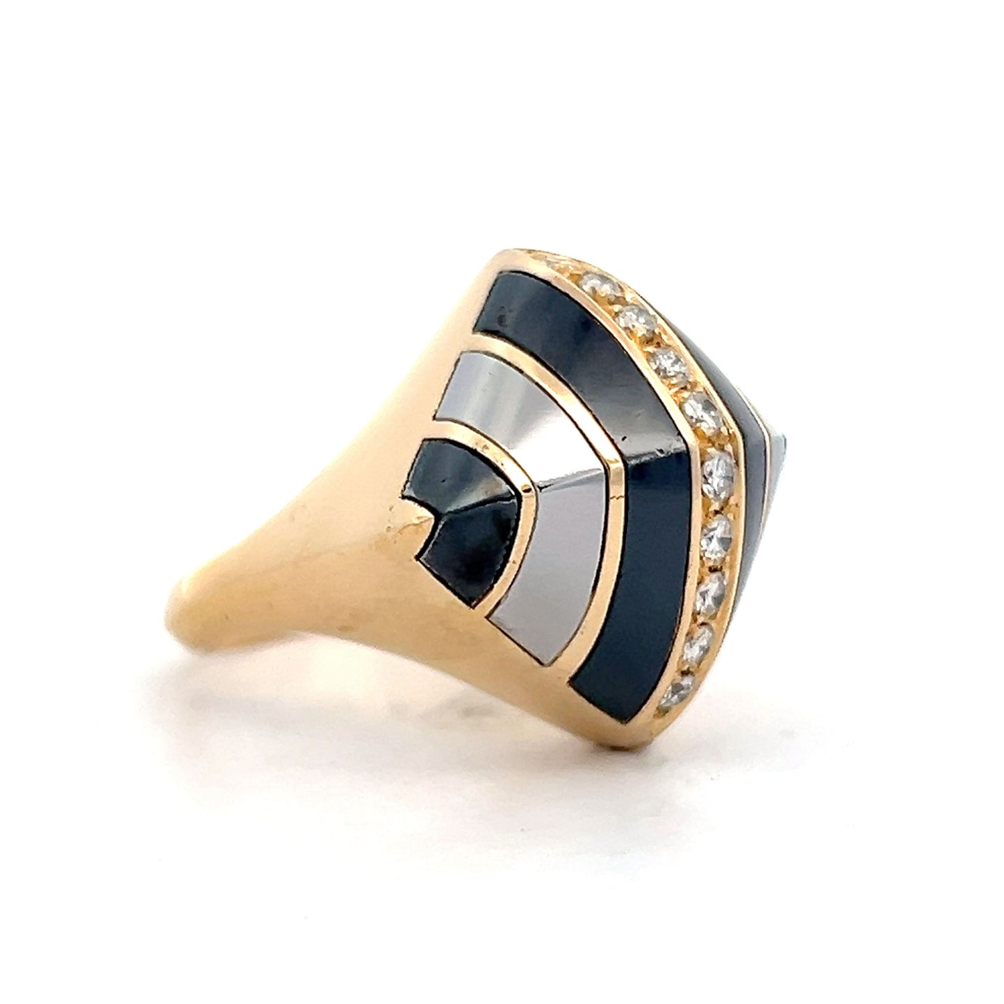 .30 Diamond Cocktail Statement Ring in 18k Yellow Gold