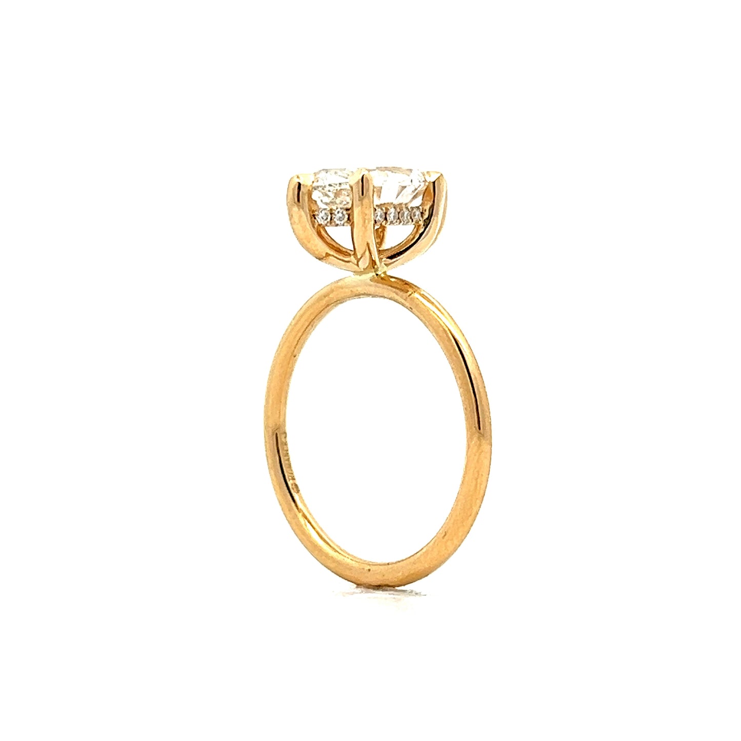 1.53 Marquise Diamond Engagement Ring in Yellow Gold