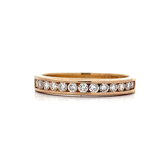 .32 Channel Set Diamond Wedding Band in Yellow Gold