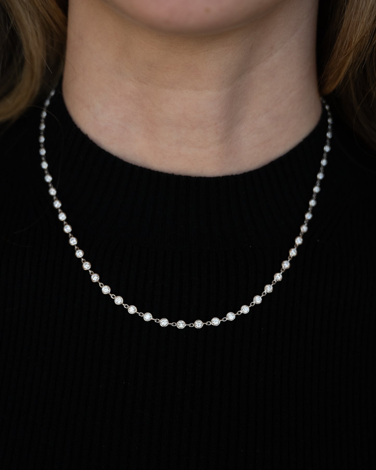 5.12 Lugano Diamond Necklace 18k White Gold