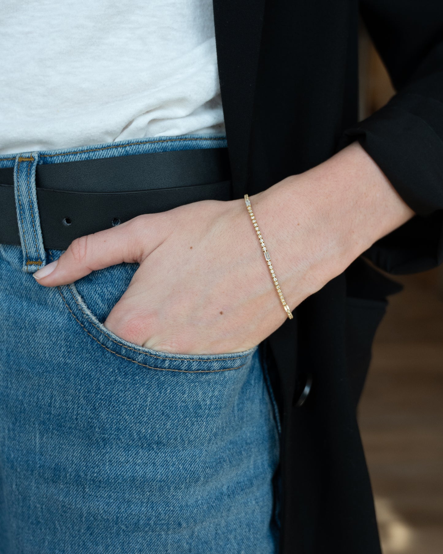 1.44 Diamond Tennis Bracelet 14k Yellow Gold