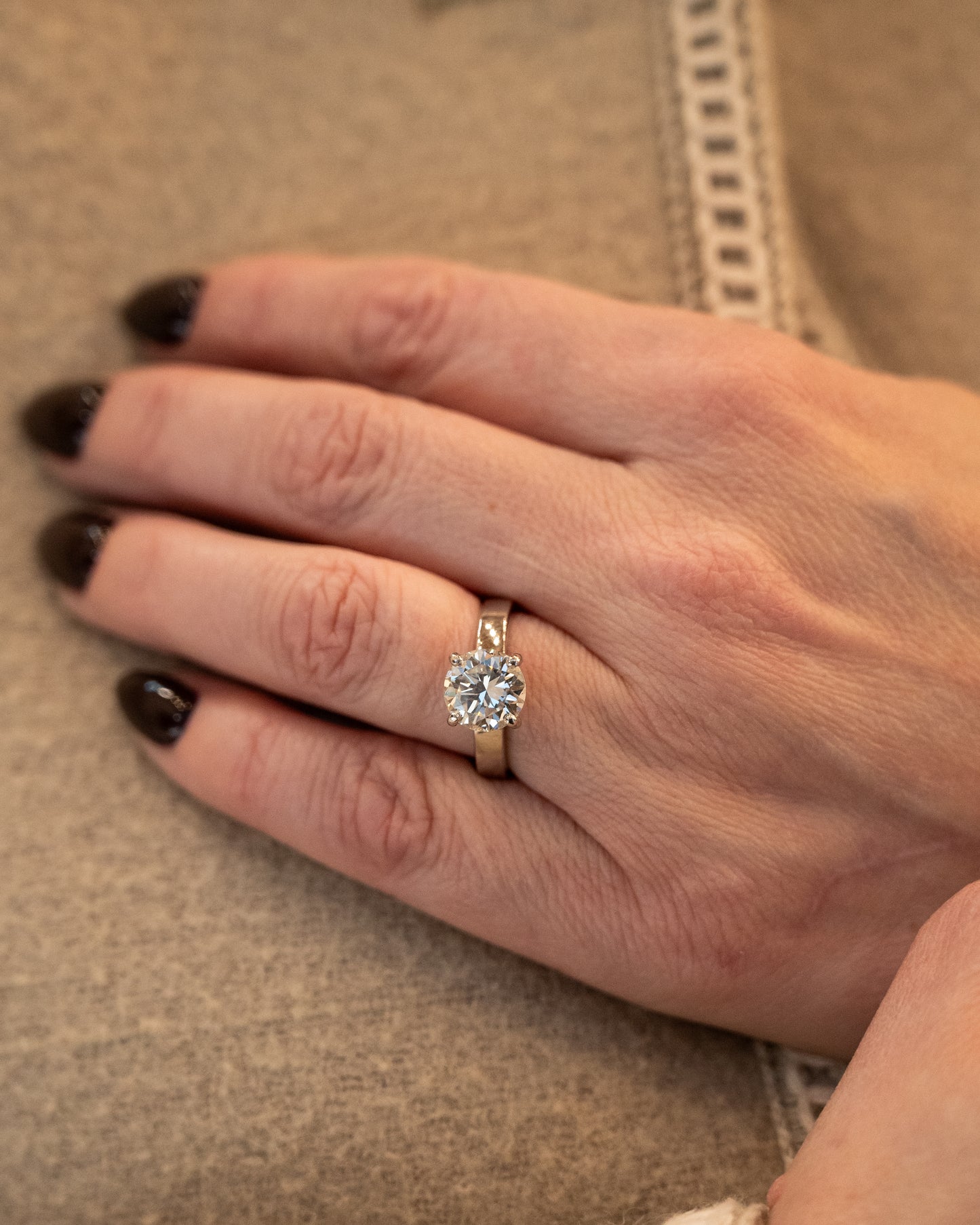 2.55 GIA Round Brilliant Diamond Engagement Ring Platinum