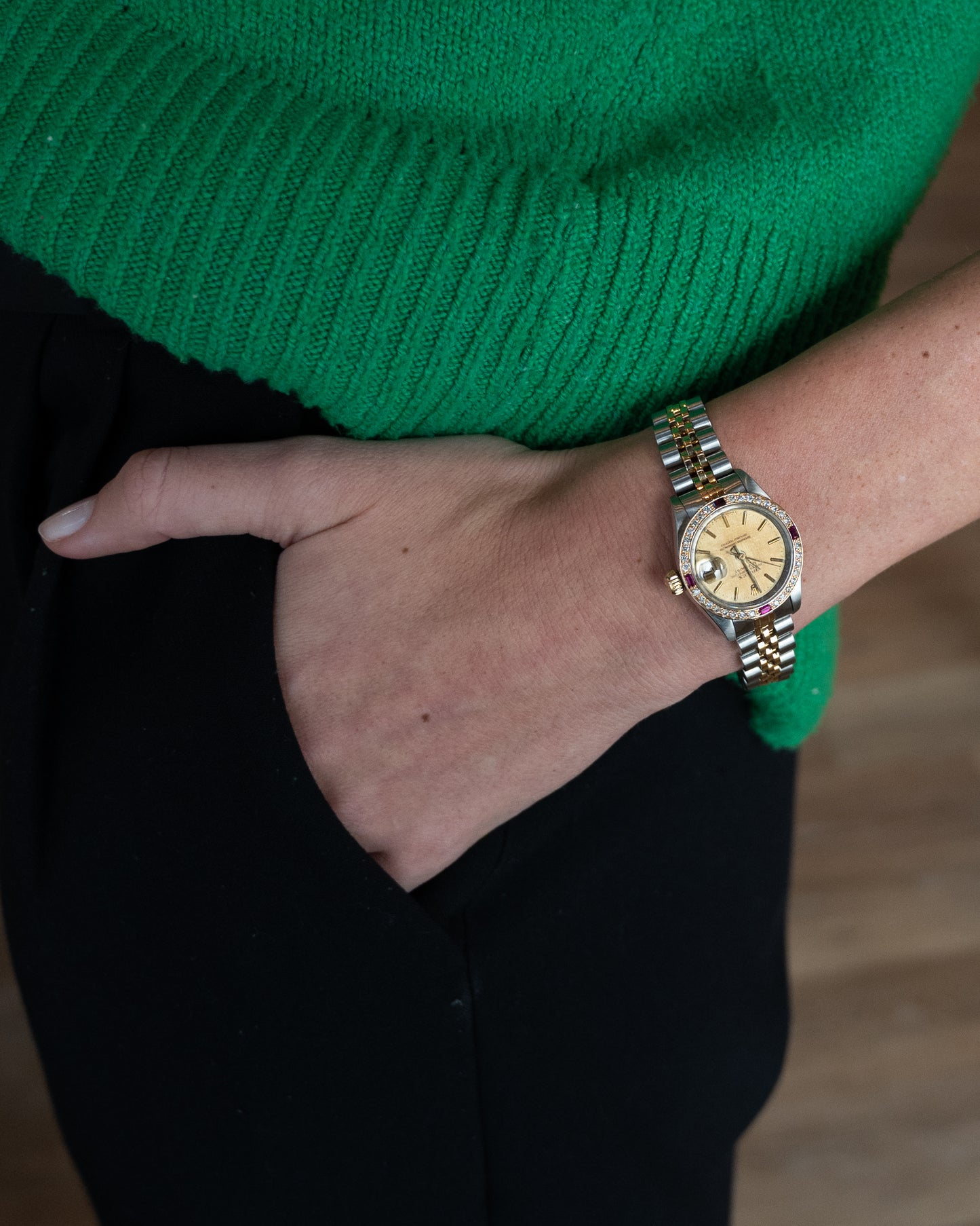 Rolex Datejust 26mm Diamond Ruby 2-Tone 18k