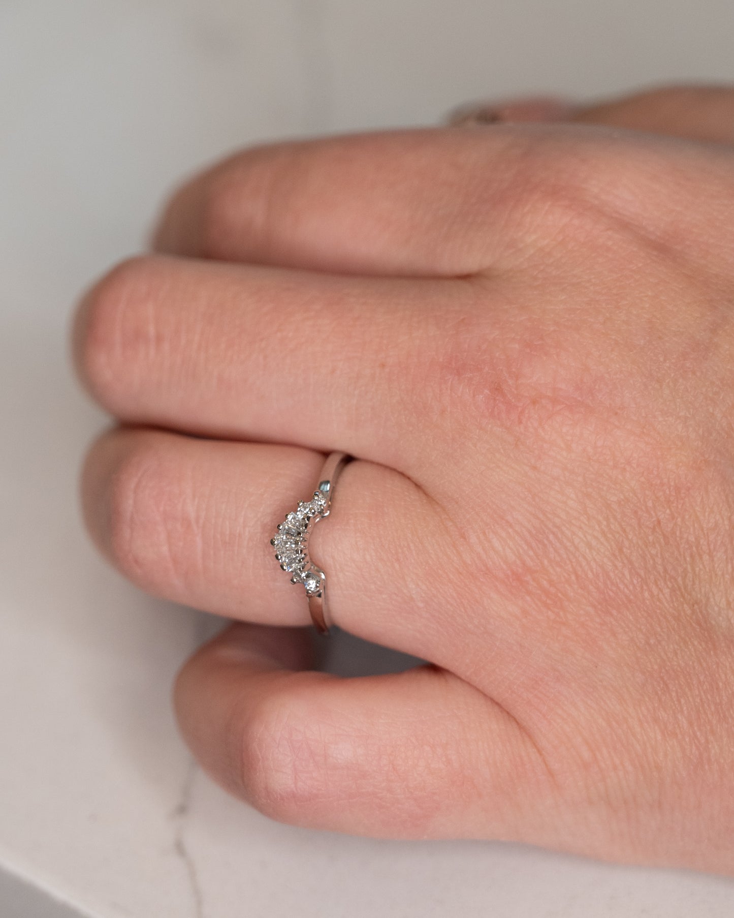 .26 Baguette Diamond Contour Wedding Band Platinum